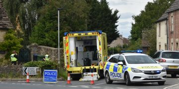 Lane closed as 999 crews attend cyclist crash in village near Chippenham
