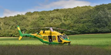 Wiltshire Air Ambulance medics treat injured cyclist near Dundas Aqueduct