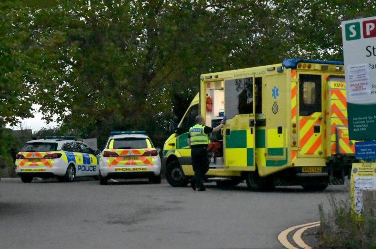 Police and ambulance respond to incident in Trowbridge pub car park