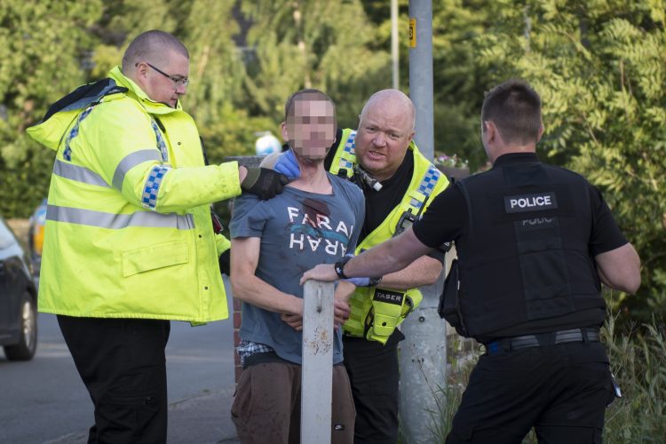 Socially distanced punch up? Man arrested after brawl outside Wiltshire pub