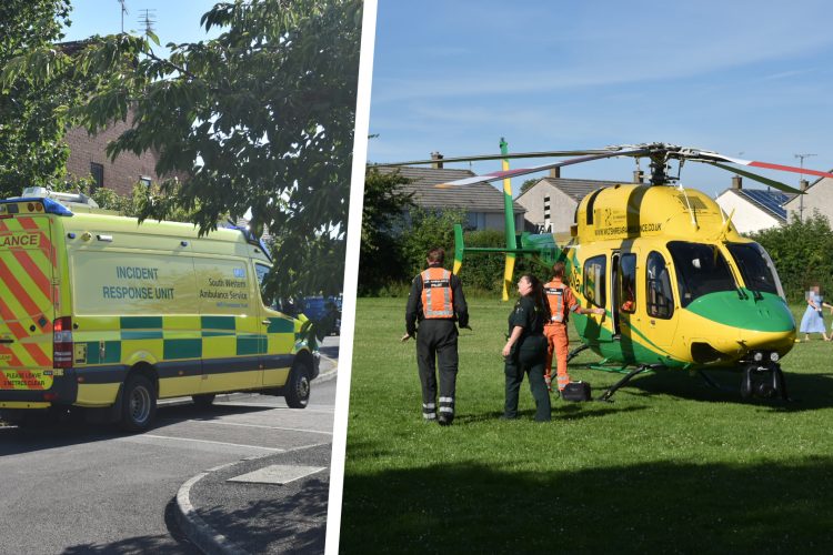 Specialist rescue paramedics attend medical incident in Chippenham