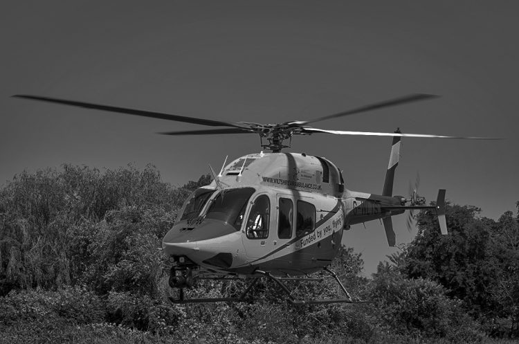 Wiltshire Air Ambulance returning from life-saving mission hit by laser