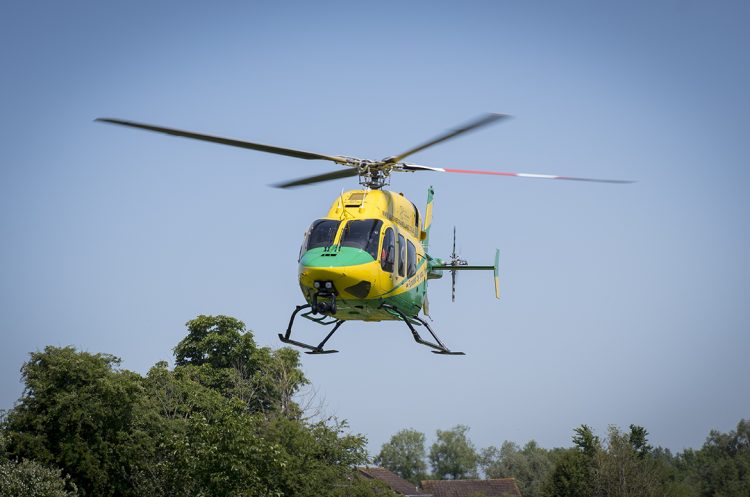 Wiltshire Air Ambulance touches down in Royal Wootton Bassett field