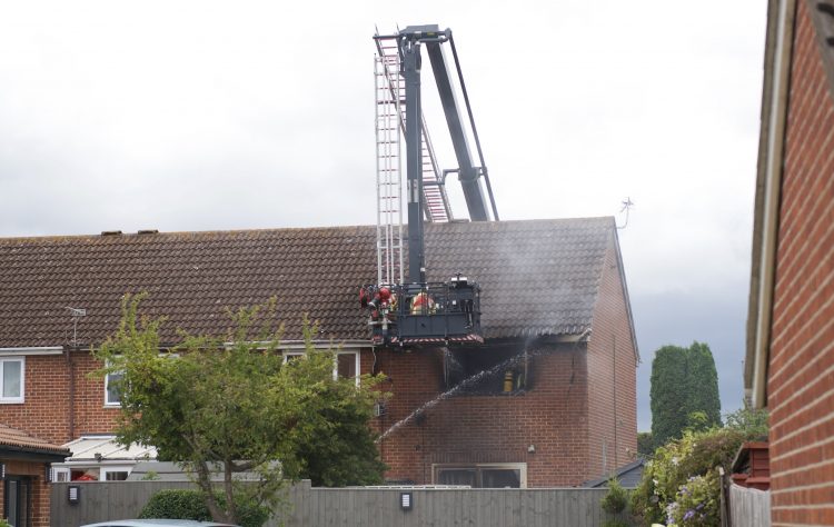 Firefighters tackle serious house blaze in Swindon
