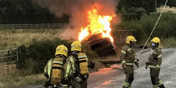 Fireball after suspected drink driver collides with telegraph pole in Salisbury