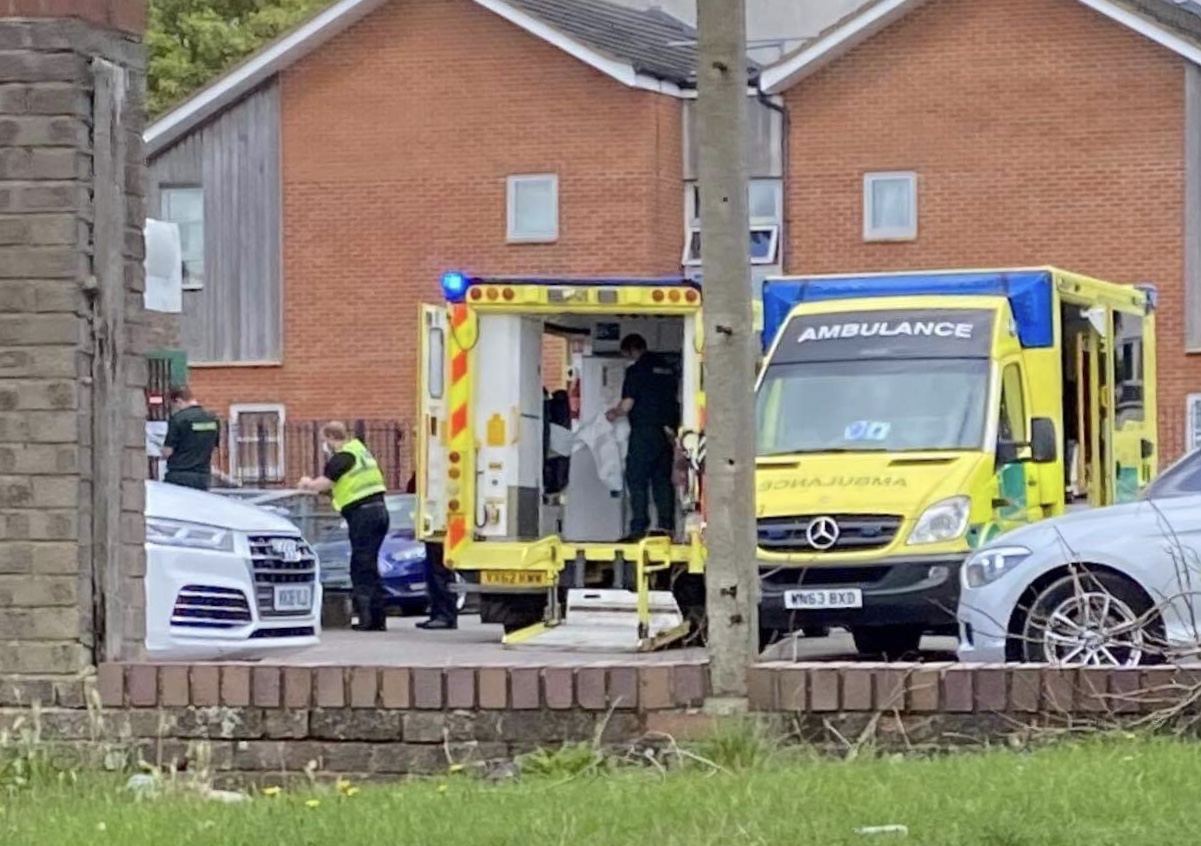Casualty dies after suffering cardiac arrest at Swindon community centre