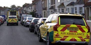 Swindon road blocked as Wiltshire Air Ambulance lands for medical incident