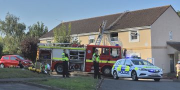 Firefighters battle serious fire at apartment block in Chippenham