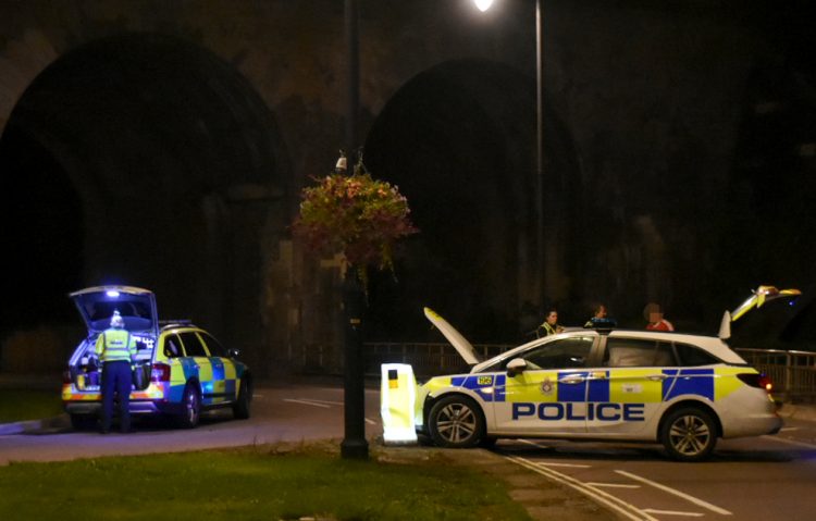 Police plane circles Chippenham after town centre crash involving police car