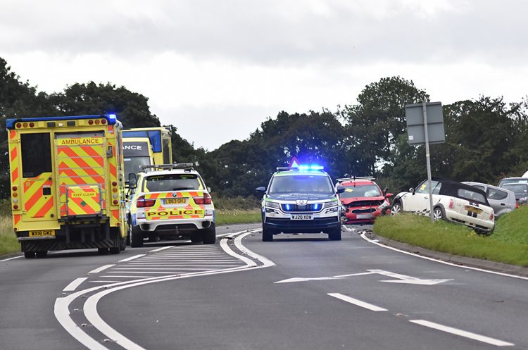 A46 near Wiltshire closed in both directions following three vehicle crash