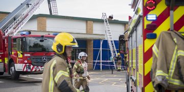Huge plumes of smoke seen as fire crews race to battle Swindon chip shop blaze