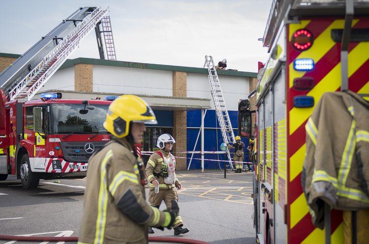 Huge plumes of smoke seen as fire crews race to battle Swindon chip shop blaze