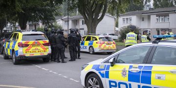 Road closed as armed police raid house in search of suspect in Swindon