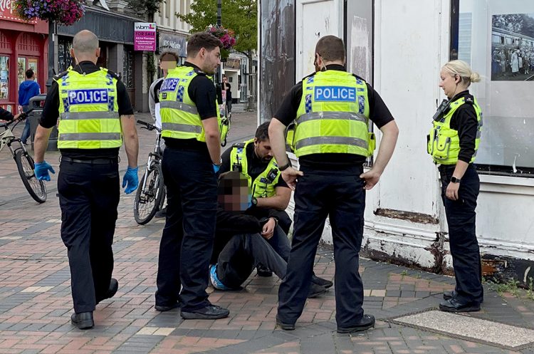 Man arrested after woman ‘drop-kicked in head’ in Swindon town centre