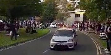 Police patrol as hundreds attend car meet in despite COVID-19 regulations