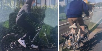 Car window smashed with machete by bicycle-riding youths in Swindon
