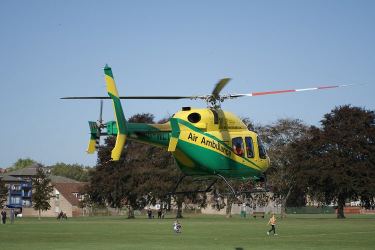 Wiltshire Air Ambulance lands for serious medical emergency in Calne