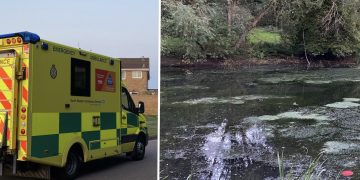 Suicidal man jumps into Swindon lake in mental health incident