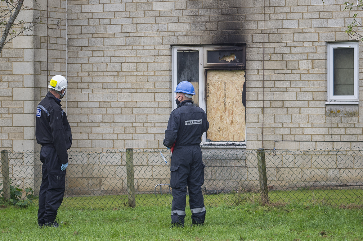 Fire forensics begin work at scene of 'crack den' arson attack in