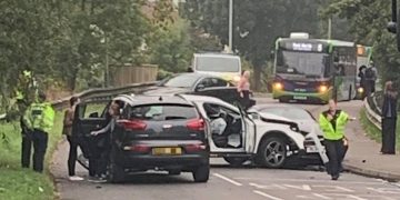 North Swindon road closed in both directions after road traffic collision