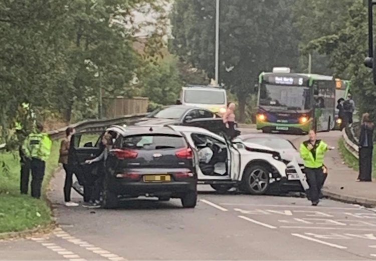 North Swindon road closed in both directions after road traffic collision