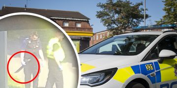Police find man carrying large knife in broad daylight stop and search