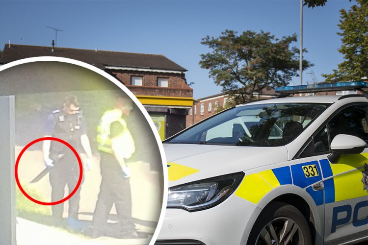 Police find man carrying large knife in broad daylight stop and search