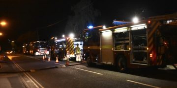 Five fire crews battling shed blaze in garden of property in Trowbridge