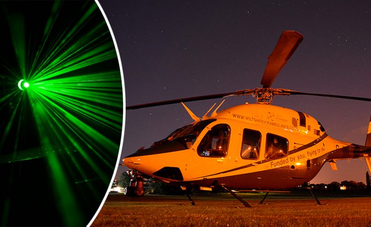 Wiltshire Air Ambulance forced to abort landing after laser attack in Trowbridge