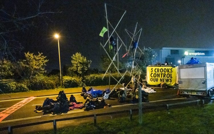 Extinction Rebellion protests stop national newspapers being delivered to Wiltshire