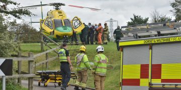 Man airlifted with serious injury after being crushed by vehicle near Devizes