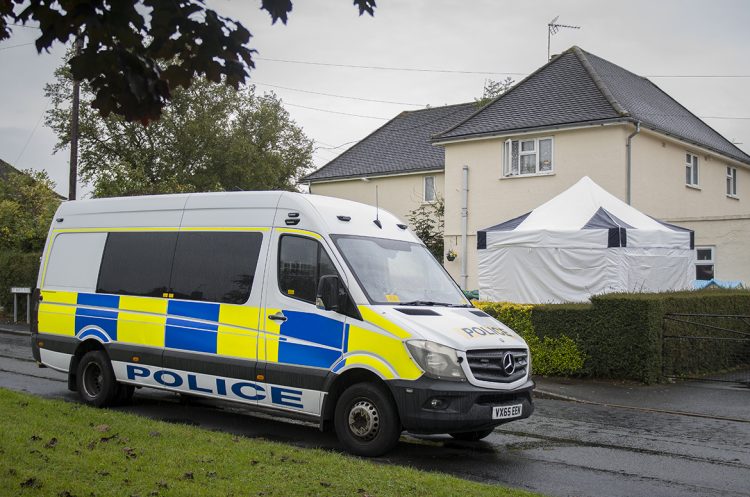 Forensic tent erected in garden of house as part of “ongoing investigation”
