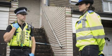 Police hunt suspect after man knifed in the neck and hit over head with brick