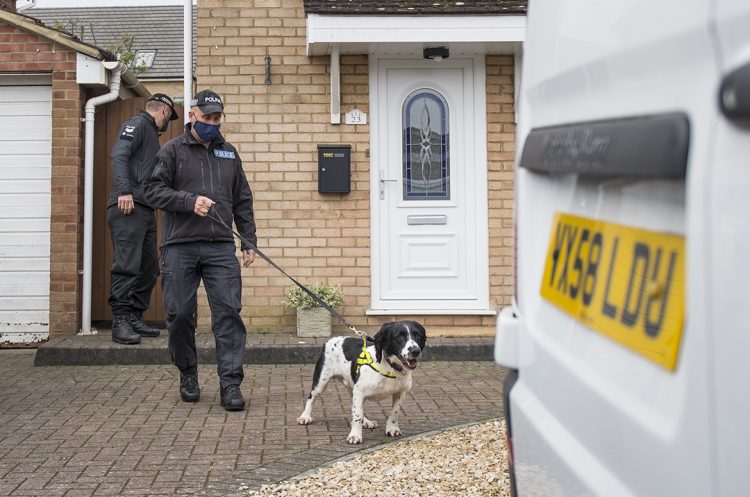 Major crime scene: Gloucestershire Police work at house in Swindon