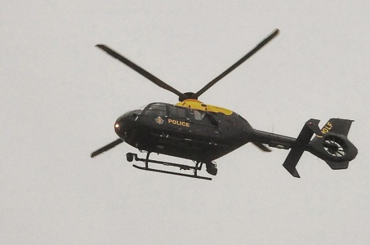 Police helicopter circles South Swindon in search of high-risk missing person