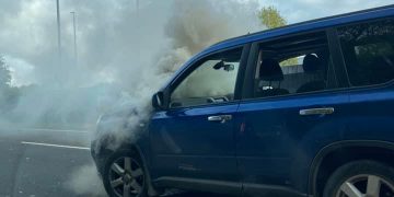 Vehicle fire on dual carriageway causes West Swindon traffic delays