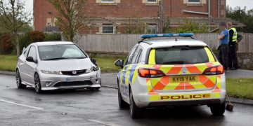 Delays as police direct traffic around two-vehicle collision near Trowbridge