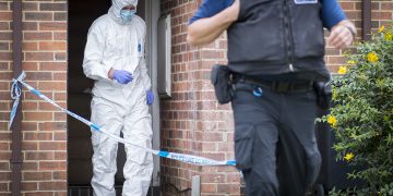 Forensics continue work inside Swindon flat as murder investigation launched