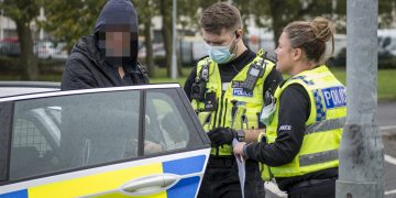 Police arrest two men at scene of two-vehicle road traffic collision in Swindon