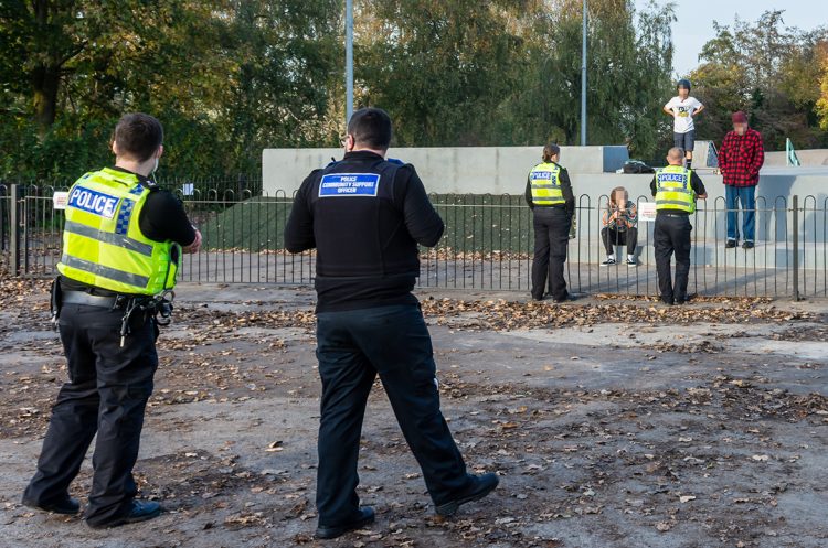 Police officers called to reports of illegal gathering at skate park in Melksham