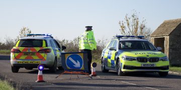 Police make drug driving arrest at scene of serious car versus motorbike crash