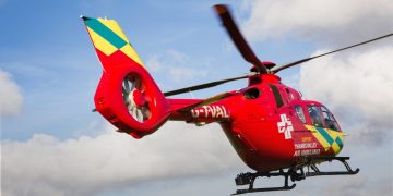 Thames Valley Air Ambulance lands in Swindon for medical incident on building site