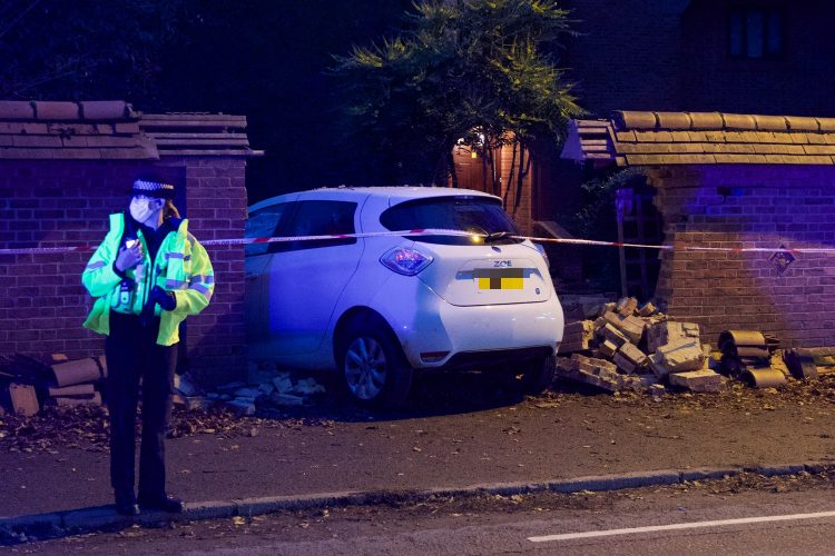 Main road through Devizes closed as emergency services attend wall crash
