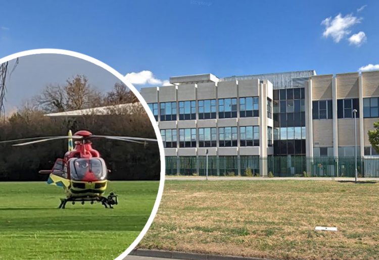 Investigation launched after man struck by steel beam at COVID-19 vaccine centre