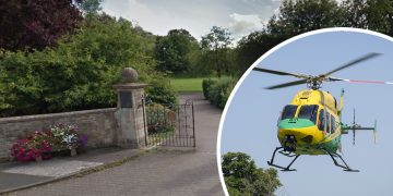 Wiltshire Air Ambulance lands to treat man who suffered cardiac arrest in street