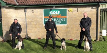 Wiltshire Police dog unit makes use of closed golf centre for training session