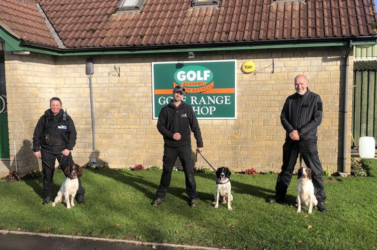 Wiltshire Police dog unit makes use of closed golf centre for training session