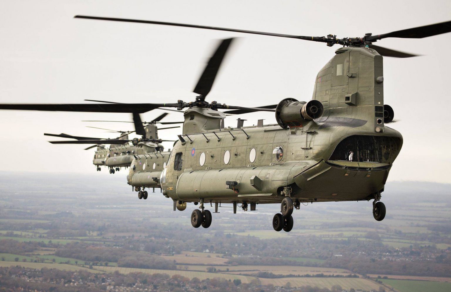 Huge army training exercise sees dozens of helicopters in skies over