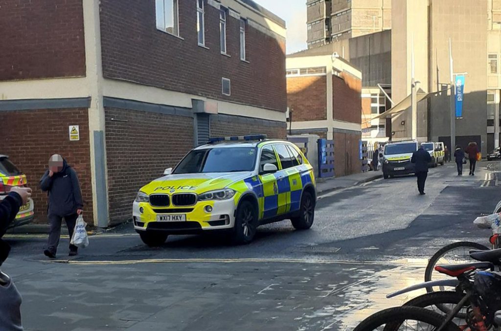 Man brandishing gun reportedly arrested by armed police in Swindon town ...