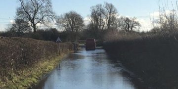 Driver ‘added to naughty list’ after ignoring road closed sign and getting stuck in flood